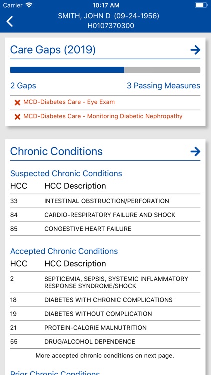 DataLink CareBook ScoreCard screenshot-3