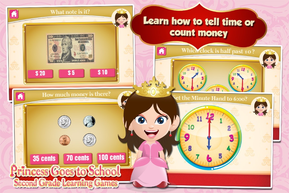 Princess Grade 2 School Games screenshot 3