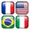 This free education app will help you to remember national flags and you'll learn beautiful and sometimes unusual flags of such exotic countries as Nepal or Dominica