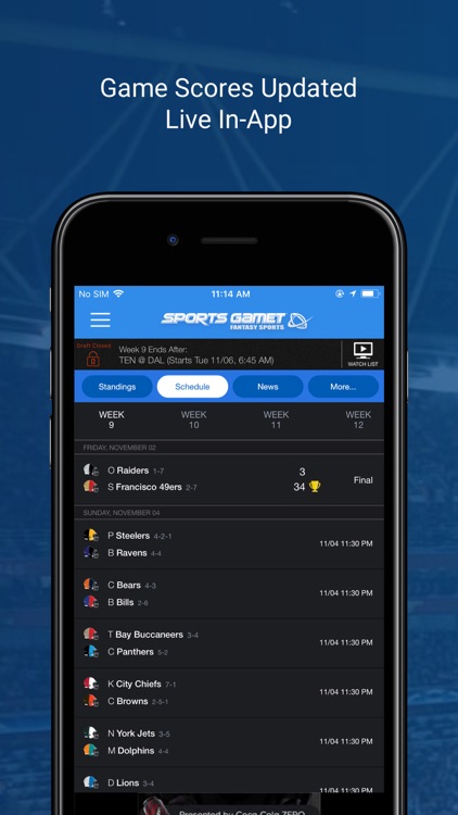 Sports Gamet Fantasy Football