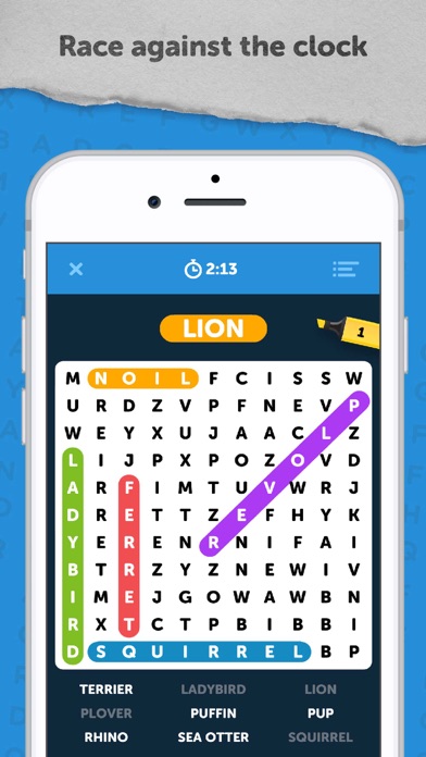 Infinite Word Search Puzzles Screenshot 1