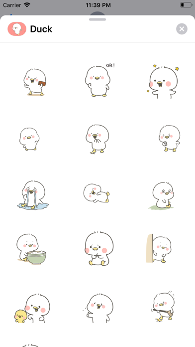 Lovely Duck Animated Stickers screenshot 3