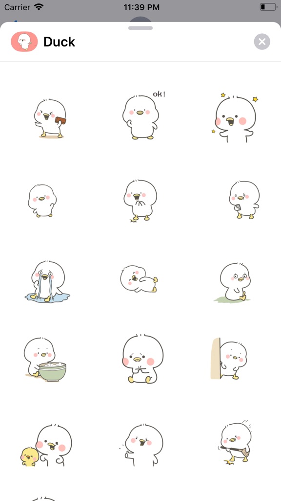 【图】Lovely Duck Animated Stickers(截图3)
