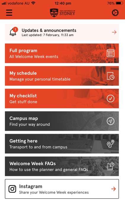 Sydney Uni Welcome Week