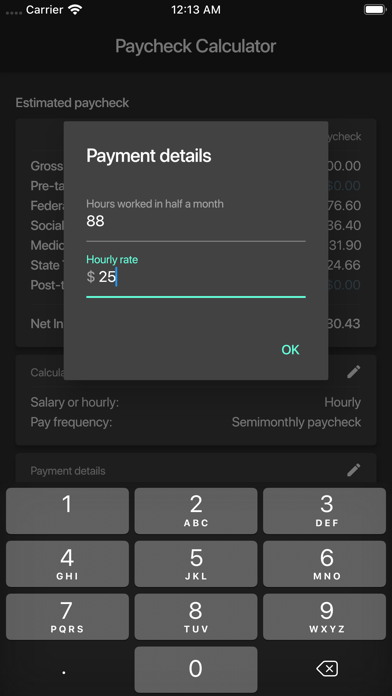 Paycheck Calculator (US) screenshot 3