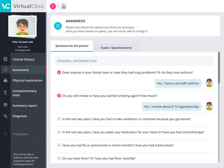 VirtualClinic Cases