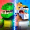 Laugh out loud as you fight with cool and hilarious action heroes from 4 dynamic worlds of WWE, DINO, JUNGLE and ROBOTS