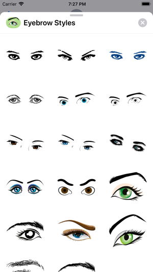 Shapely Eyebrow Stickers(圖1)-速報App