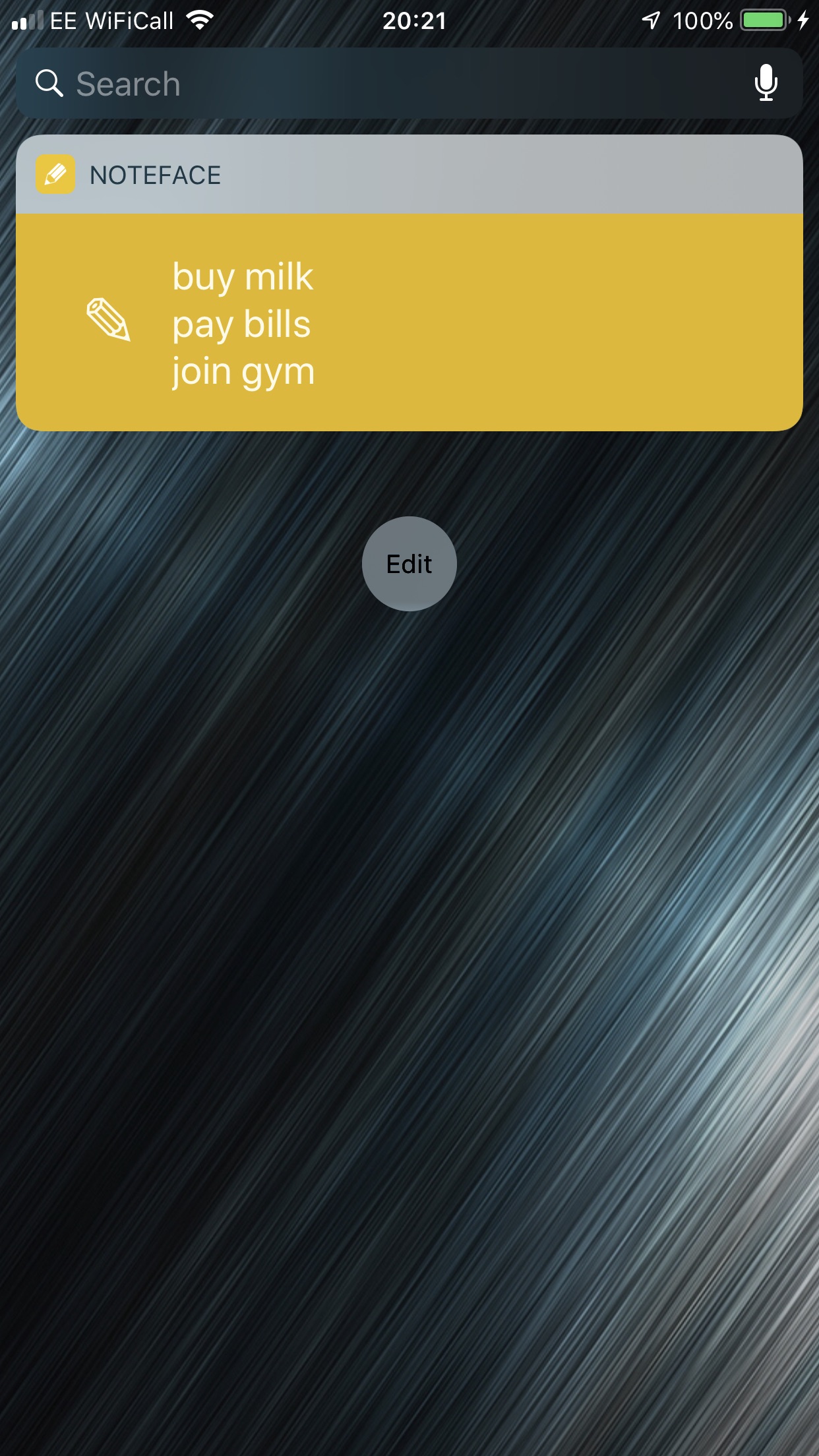 Screenshot do app NoteFace - Lock Screen & Watch