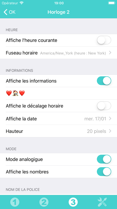 Widget Horloge Widget Horloge