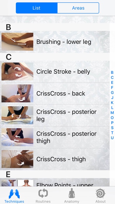 Massage Techniques Screenshot 3