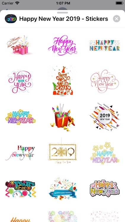 Happy New Year 2019 - Stickers