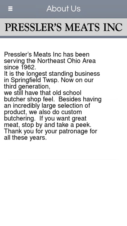 Pressler's Meats Inc