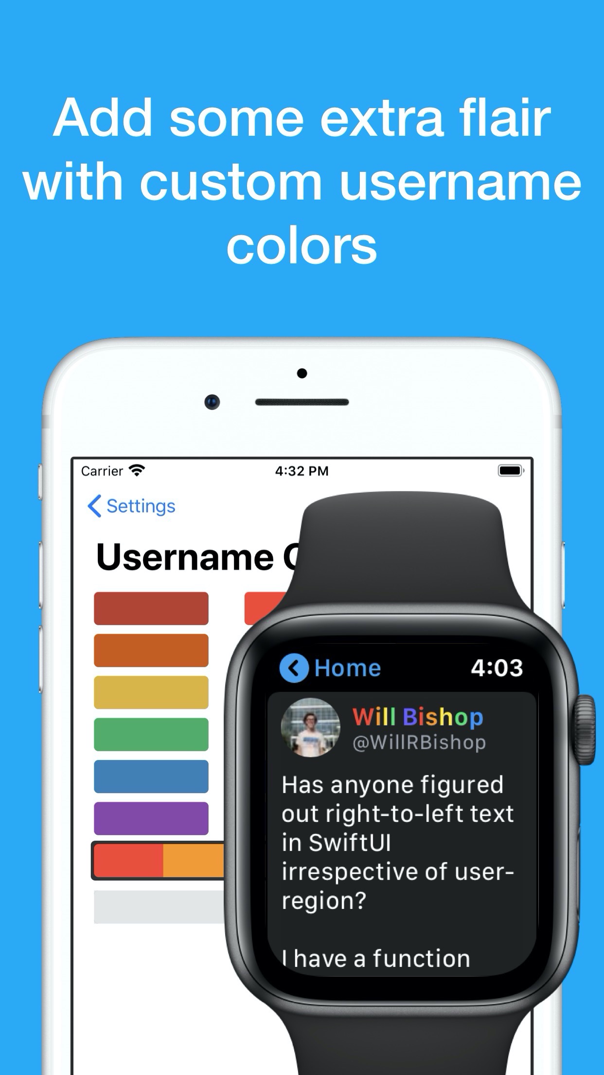 Screenshot do app Chirp for Twitter