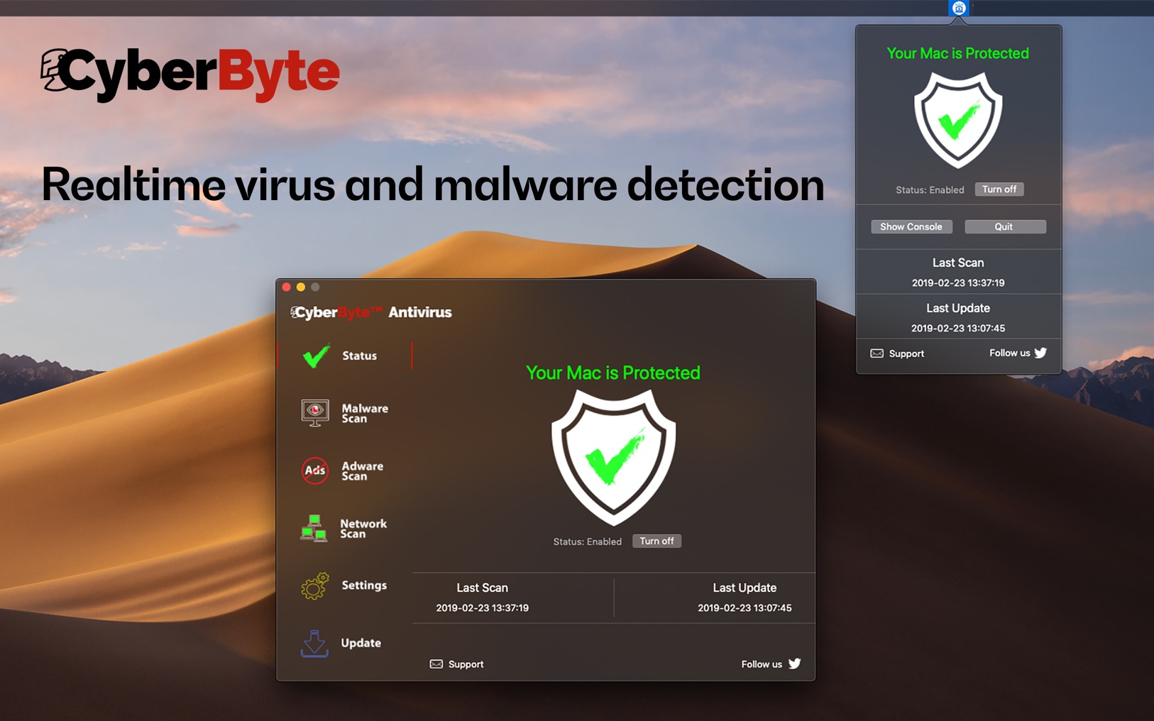 Cyberbyte antivirus and internet security