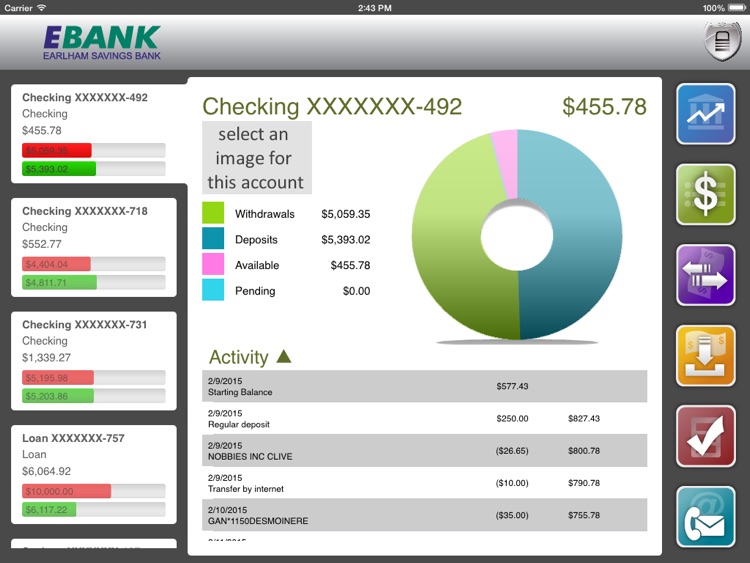 EBANK Mobile for iPad