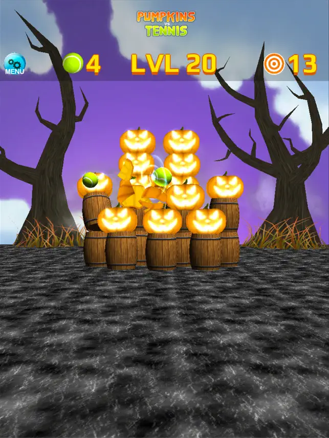 Ball Tossing Pumpkin vs Tennis, game for IOS