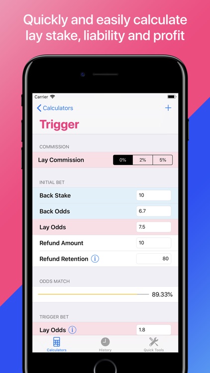 Matched Betting Calculators