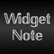 Notes Widget, WidgetNote
