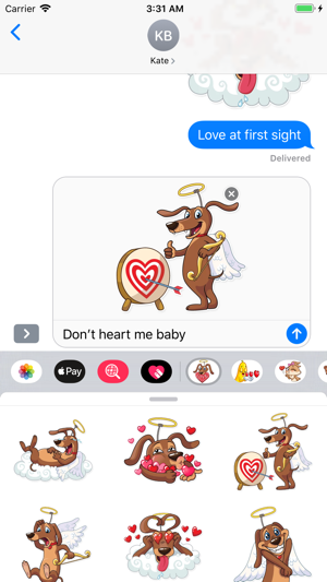 Cupid Dog Love Stickers(圖2)-速報App