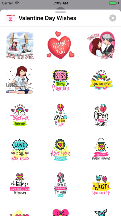 Valentine Day Wishes Stickers screenshot 4