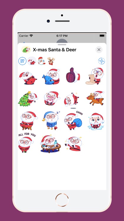 X-mas Santa & Deer