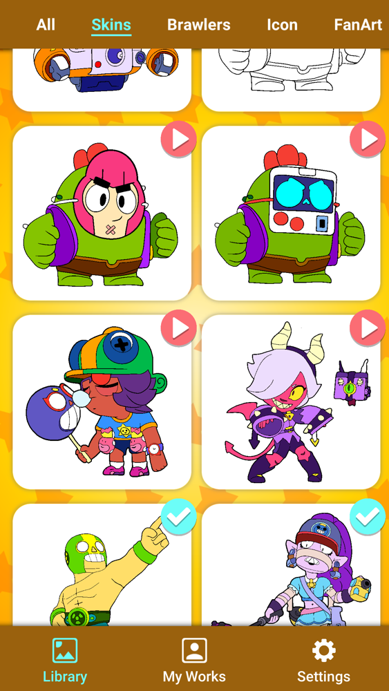 Coloring Pages For Brawl Stars App For Iphone Free Download Coloring Pages For Brawl Stars For Ipad Iphone At Apppure - brawl stars limited skins