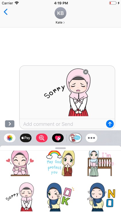 Cute Hijab Stickers Pack screenshot-9