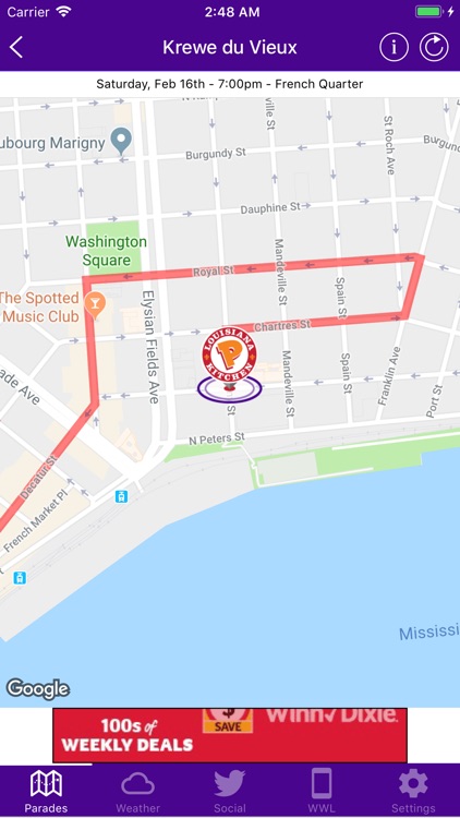 WWL Mardi Gras Parade Tracker