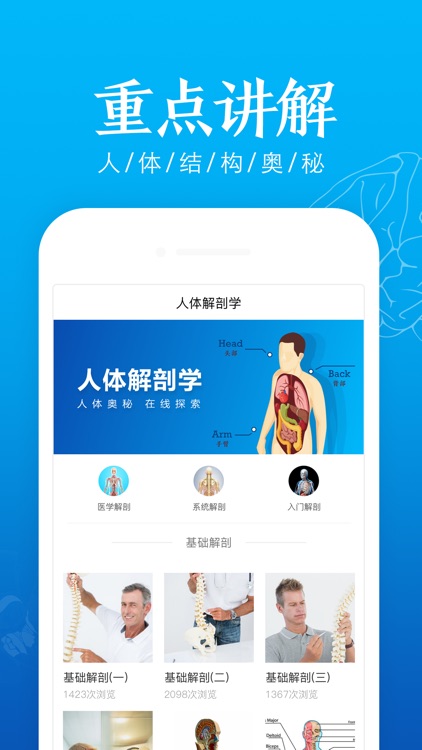 3D人体解剖-人体肌肉|骨骼解剖图谱教学