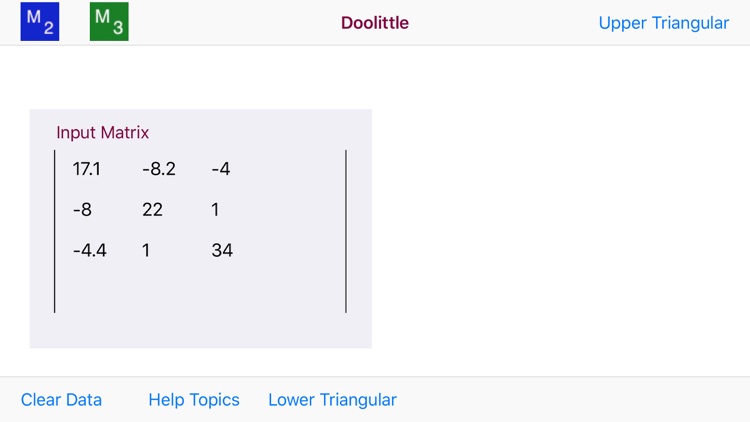 Doolittle LU Decomposition