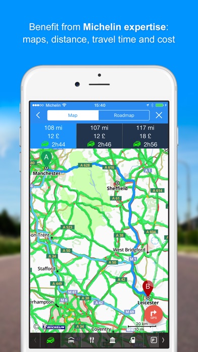 viamichelin gps route planner by viamichelin ios united kingdom trip planner cost