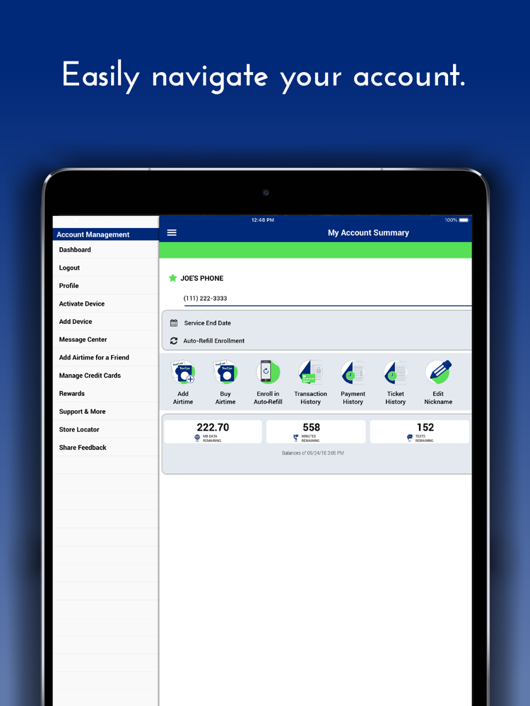 Tracfone Wireless My Account App for iPhone Free Download Tracfone
