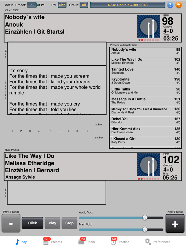 DrumSetlist Manager HD