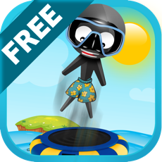 Activities of Stickman Water Trampoline FREE - Flipping Summer!