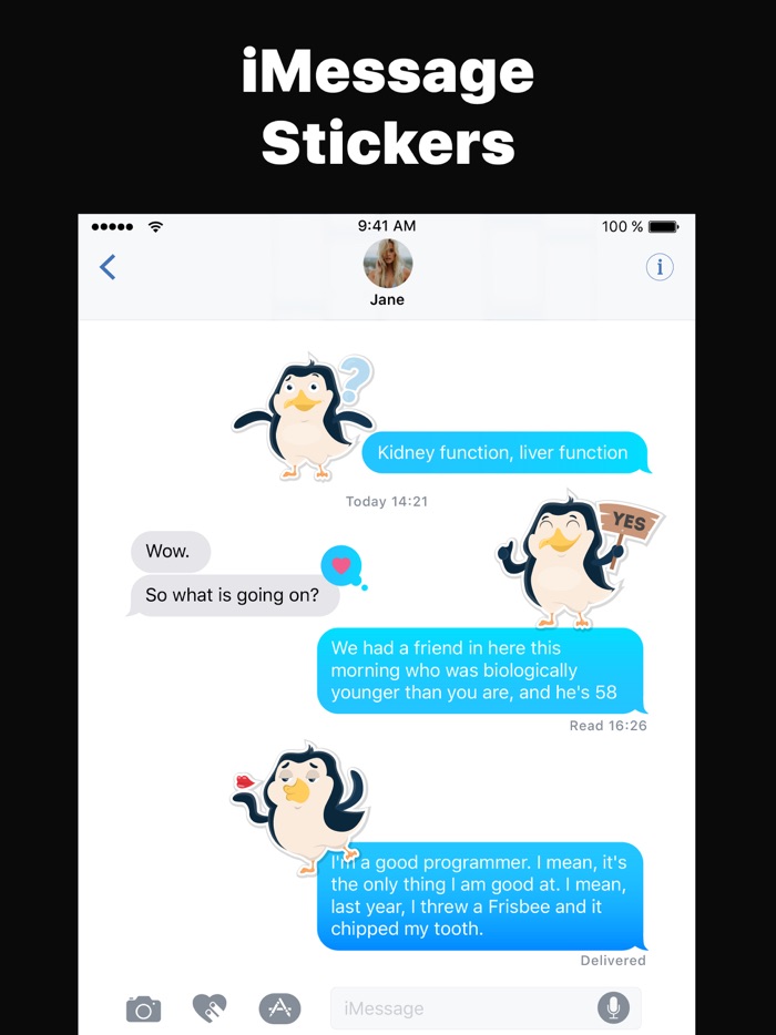 Funny Penguin Emojis Stickers