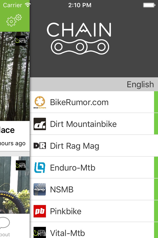 Chain : mountain bike news screenshot 3