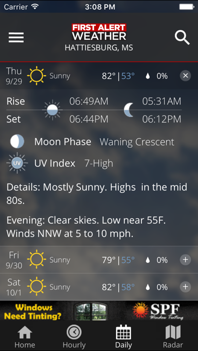 WDAM 7 First Alert Weather screenshot 4