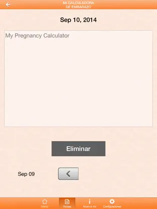 Capture 3 Mi Calculadora de Embarazo iphone