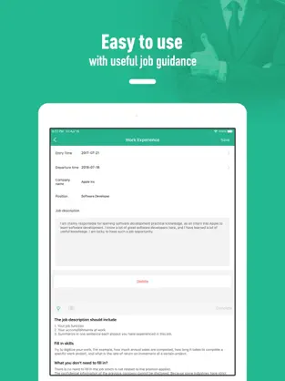 Screenshot 4 Currículum Vítae : resume iphone