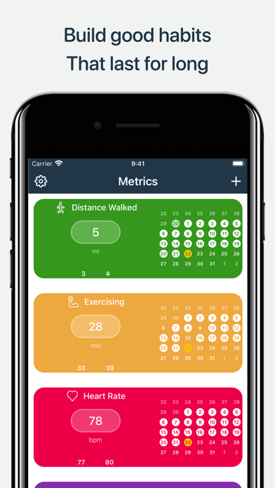 MetriCal - Track your habits screenshot 2