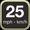 This a simple speedometer that tells you your current speed in mph, km/h or knots