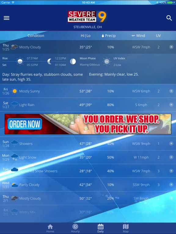 WTOV Severe Weather Team 9 screenshot 4