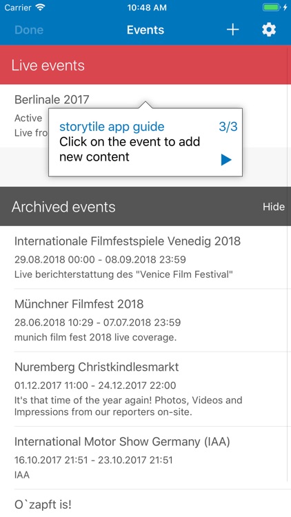 storytile reporter