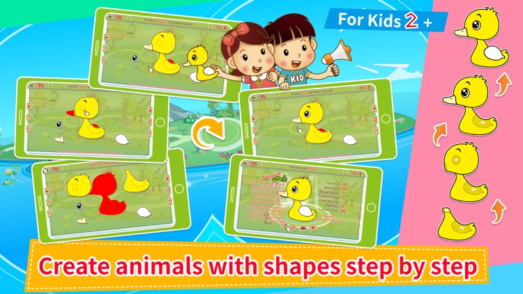 Animals' Color Shape Puzzle 2+ screenshot-0
