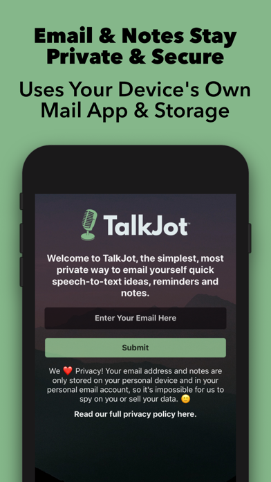 TalkJot – Voice-to-Email Notes screenshot 4