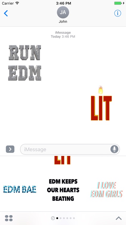 EDM Music Stickers - Messages screenshot-4