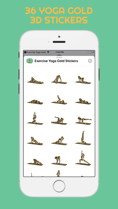 How to cancel & delete 3D Exercise Yoga Gold Stickers from iphone & ipad 4