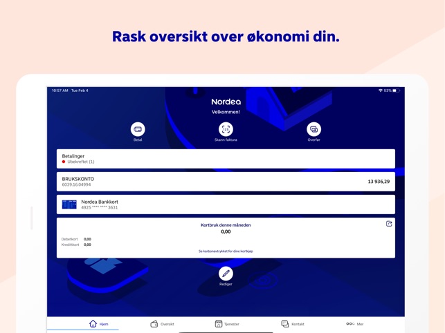 Nordea Mobile Norge I App Store