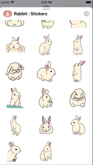 Rabbit : Stickers screenshot 4